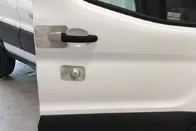 armaplates fitted on a work van